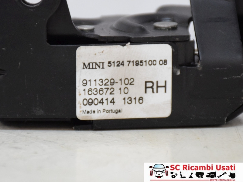 SERRATURA PORTELLONE POSTERIORE MINI Cooper 2° Serie 51247195100 (06>13)