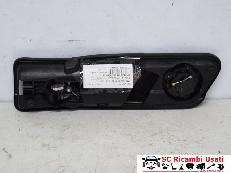 MANIGLIA INTERNA POSTERIORE DESTRA VOLKSWAGEN Tiguan 2° Serie 5N0839198 (11>15)