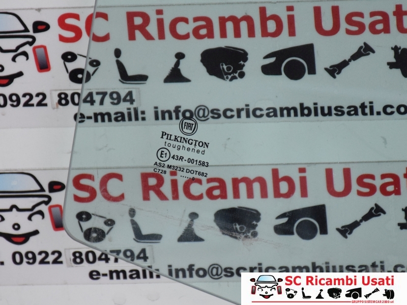 Vetro Destro Fiat 500 - 18013 Vetro Destro Fiat 500 - 18013