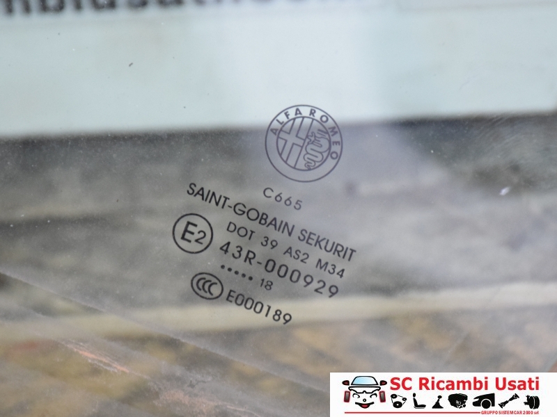 Vetro Posteriore Sinistro Alfa Giulietta  - 18020