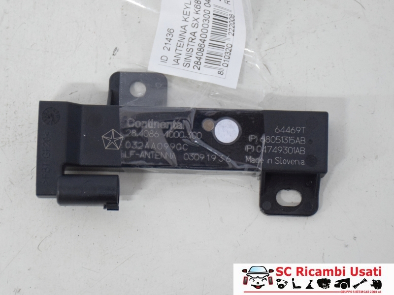 Antenna Keyless Posteriore Sinistra Jeep Renegade K68051315AB - 21436 Antenna Keyless Posteriore Sinistra Jeep Renegade K68051315AB - 21436