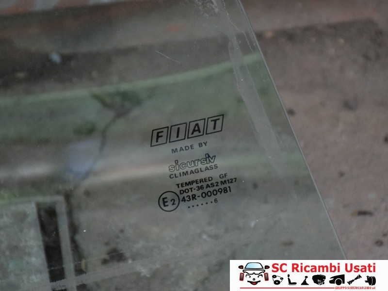 VETRO SCENDENTE ANTERIORE DESTRO FIAT Coupé 2° Serie (96>00)