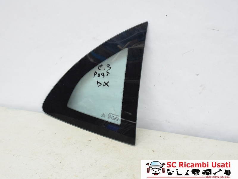VETRO FISSO POSTERIORE DX CITROEN C3 2° Serie (05>10)
