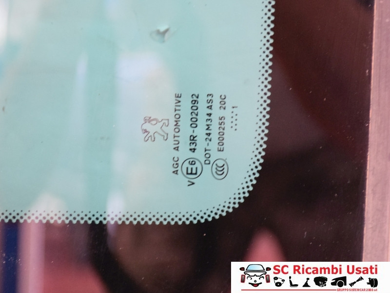 VETRO FISSO POSTERIORE SX PEUGEOT 5008 1° Serie 8569YX (09>)