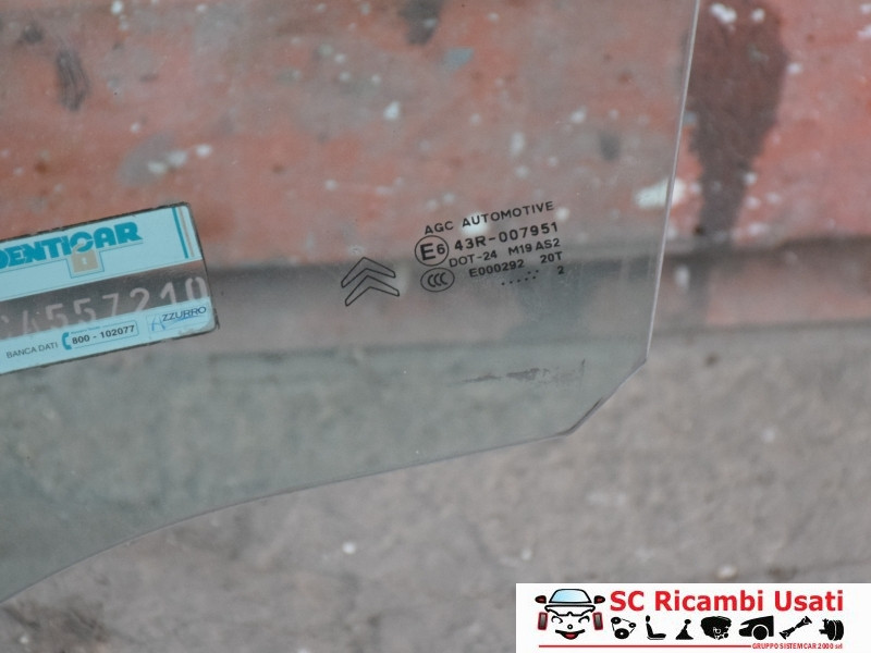 VETRO SCENDENTE ANTERIORE SINISTRO CITROEN C3 2° Serie (05>10)