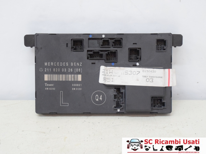Centralina Porta Anteriore Sinistra Classe E 2118200326 - 22859