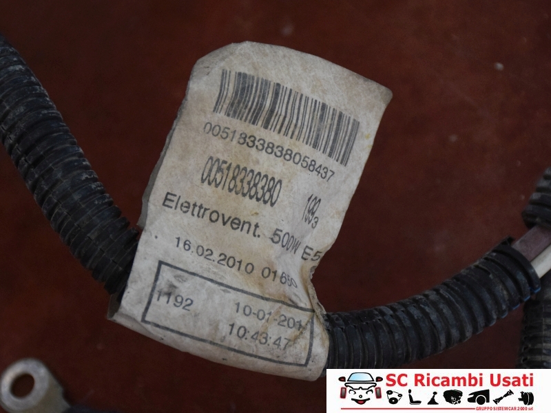 Cavo Cablaggio Elettroventola Fiat Punto Evo 51833838