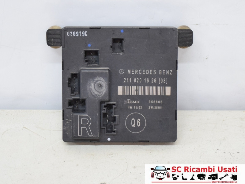 CENTRALINA PORTA POSTERIORE DX MERCEDES Classe E Berlina W211 2118201626 (02>07)