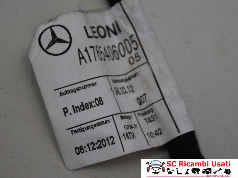 Cablaggio Tunnel Centrale Mercedes Classe A A1765406005 A2468201315 - 17637