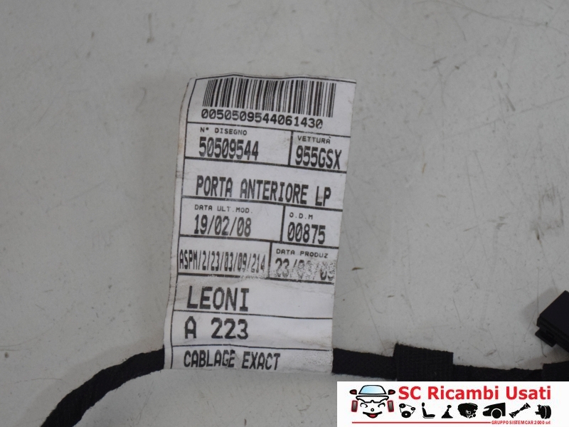 Cablaggio Porta Destra Alfa Romeo Mito 50509544 - 23074