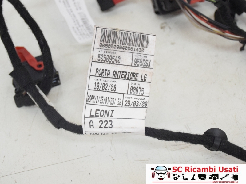 Cablaggio Porta Sinistra Alfa Romeo Mito 50509540 - 23076