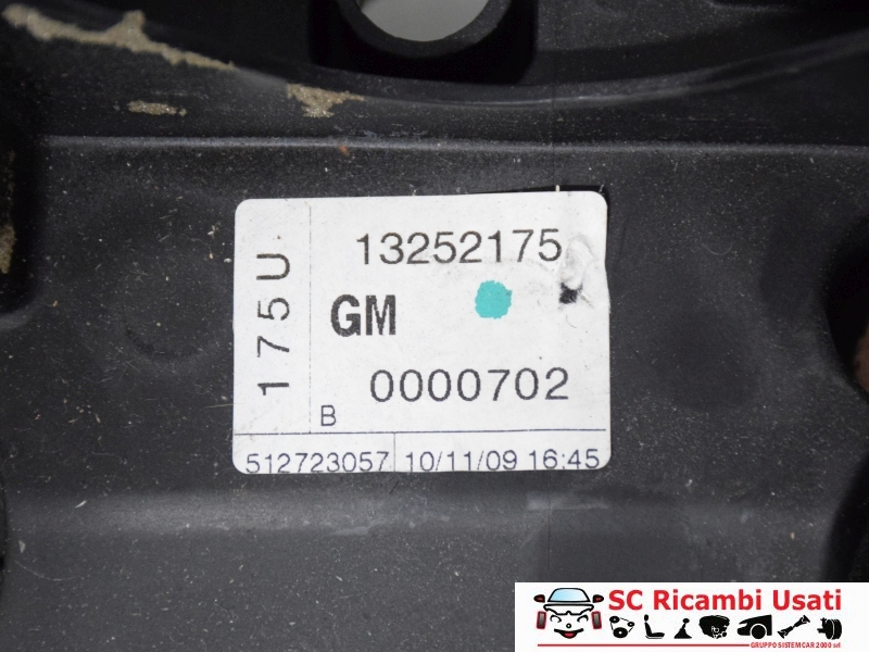Pedaliera Opel Astra J 13252175 - 18844 Pedaliera Opel Astra J 13252175 - 18844