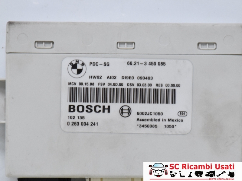 Centralina Sensori Di Parcheggio Mini Cooper R56 66213450085 0263004241 - 19042 Centralina Sensori Di Parcheggio Mini Cooper R56 66213450085 0263004241 - 19042