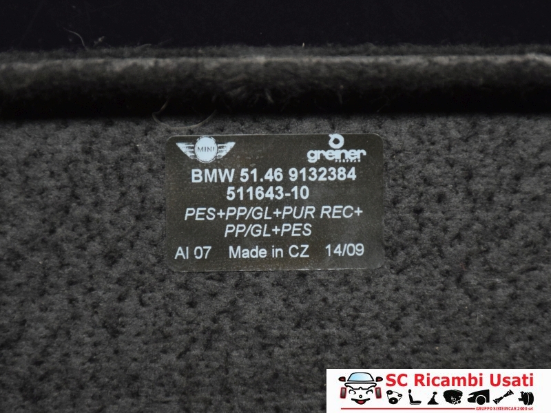 Cappelliera Mini Cooper Cabrio 51469132384 - 19100 Cappelliera Mini Cooper Cabrio 51469132384 - 19100