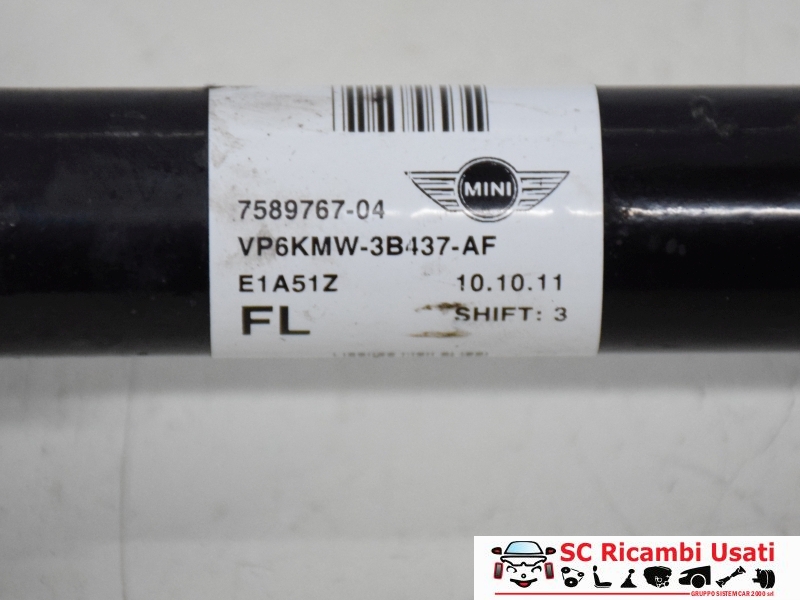 Semiasse Sinistro Mini One R56 7589767 31608605473 - 19737 Semiasse Sinistro Mini One R56 7589767 31608605473 - 19737