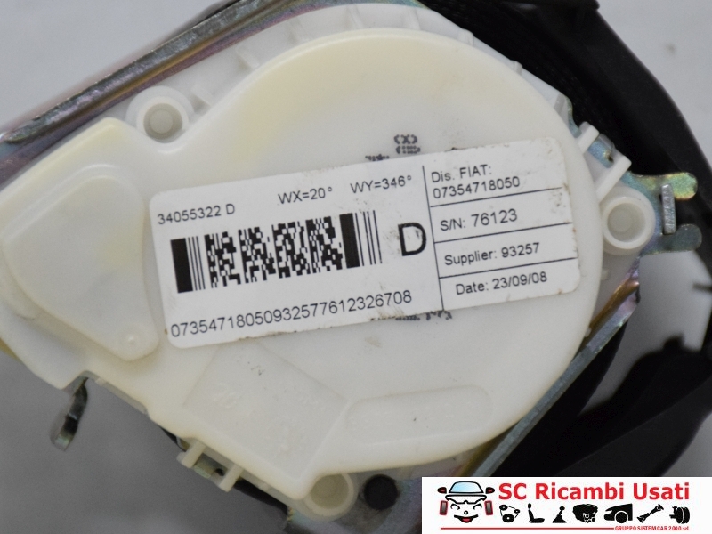 Cintura Di Sicurezza Posteriore Dx Lancia Delta 735471805 735554080 - 19899