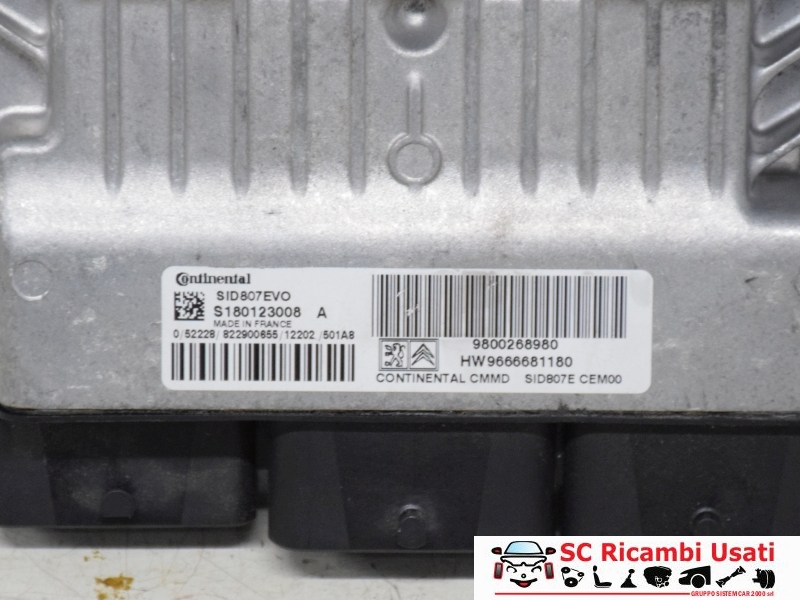 Centralina Motore Citroen Ds4 1.6 E-Hdi 9666681180 S180123008A - 20461