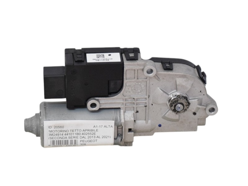 Motorino Tetto Apribile Peugeot 308 3M24914 1622960980 - 20560 Motorino Tetto Apribile Peugeot 308 3M24914 1622960980 - 20560