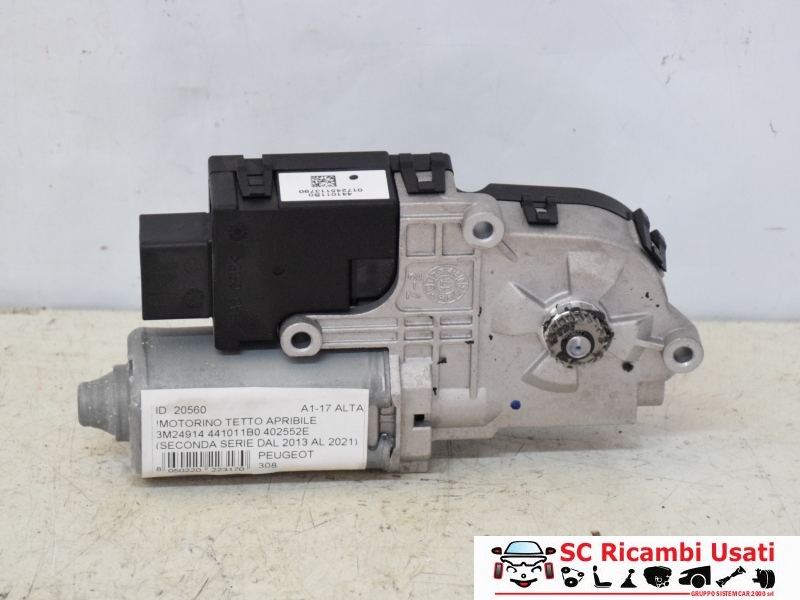 Motorino Tetto Apribile Peugeot 308 3M24914 1622960980 - 20560 Motorino Tetto Apribile Peugeot 308 3M24914 1622960980 - 20560