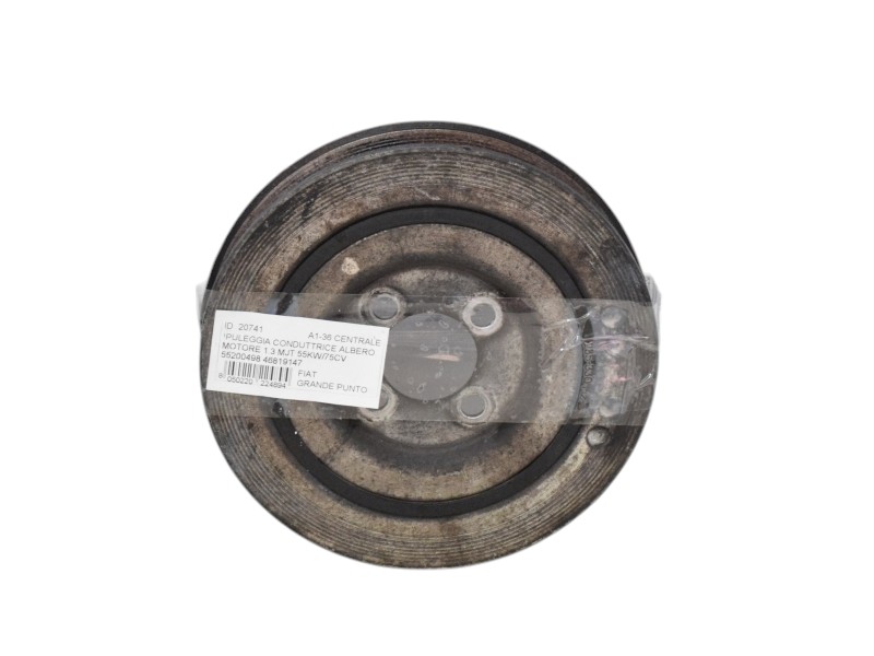 Puleggia Motore Fiat Grande Punto 1.3 Multijet 55200498 46819147 - 20741 Puleggia Motore Fiat Grande Punto 1.3 Multijet 55200498 46819147 - 20741