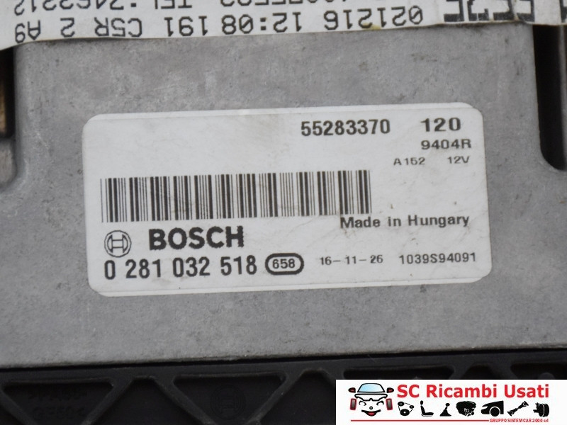 55283370 55283370 CENTRALINA MOTORE ALFA ROMEO Giulietta Serie (940_) diesel