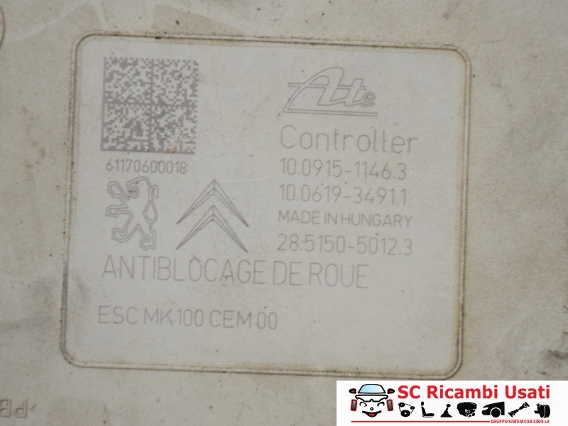 Abs Citroen Ds3 9677255180 - 21921 Abs Citroen Ds3 9677255180 - 21921