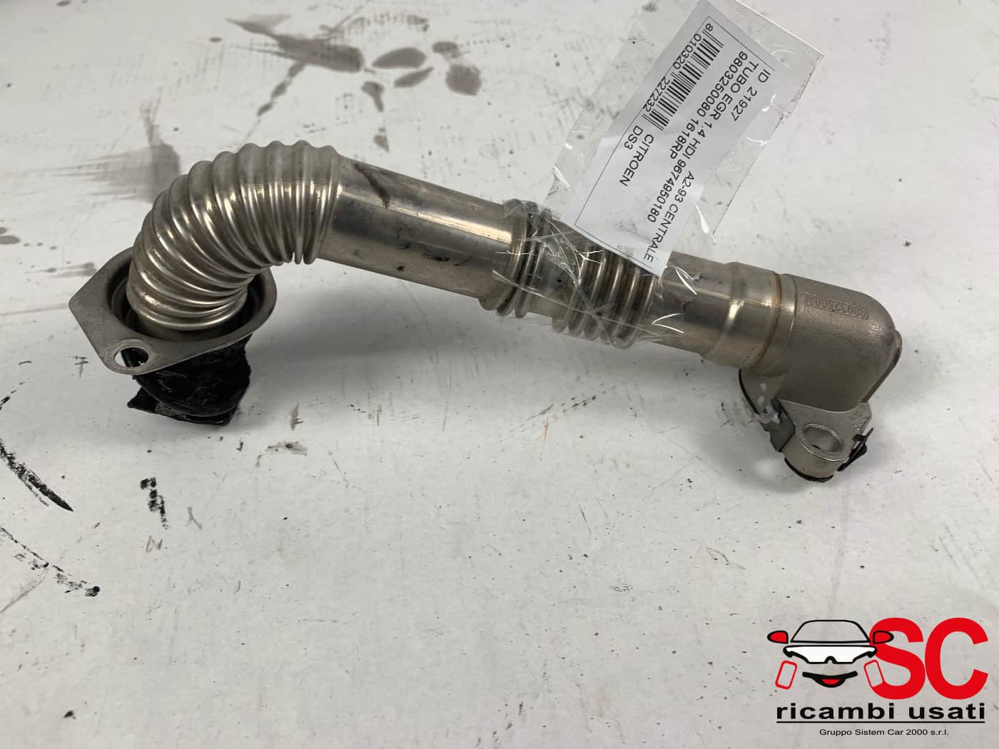Tubo Egr Ds3 1.4 Hdi 9674950180 - 21927
