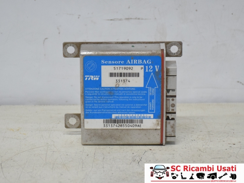 Centralina Airbag Fiat Punto 188 51719092 - 22288 Centralina Airbag Fiat Punto 188 51719092 - 22288