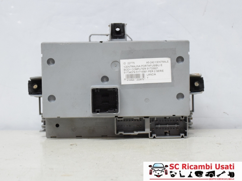 Body Computer Lancia Y 51733921 - 22775 Body Computer Lancia Y 51733921 - 22775