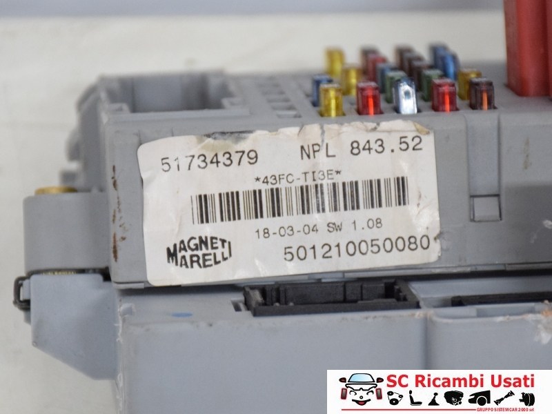 Body Computer Lancia Y 51733921 - 22775 Body Computer Lancia Y 51733921 - 22775