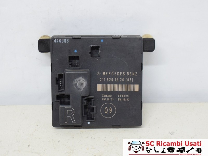 CENTRALINA PORTA POSTERIORE DX MERCEDES Classe E Berlina W211 A2118201626 (02>07)