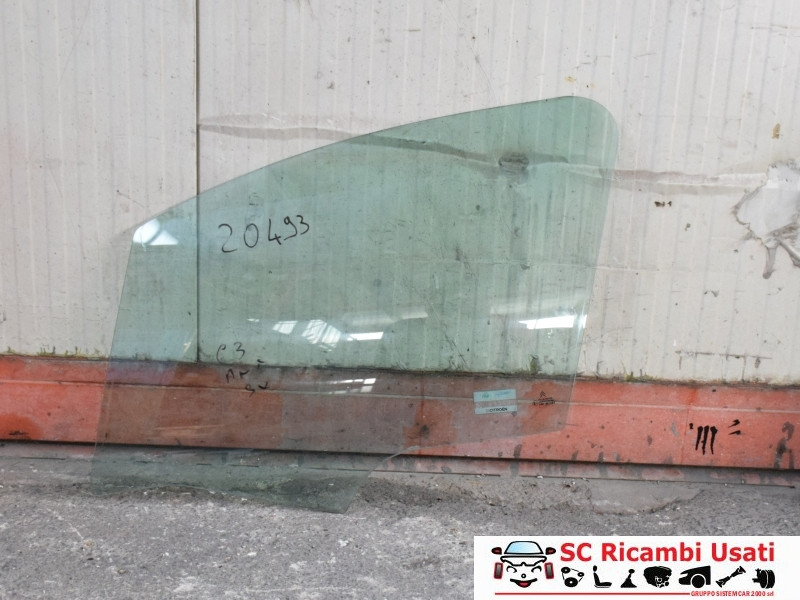 VETRO SCENDENTE ANTERIORE SINISTRO CITROEN C3 2° Serie (05>10)