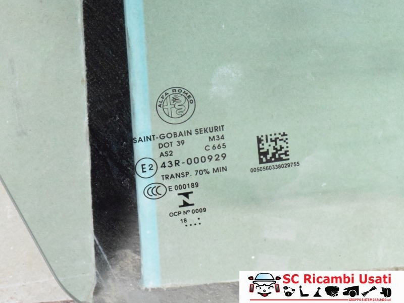 Vetro Scendente Anteriore Destro Stelvio  - 28363