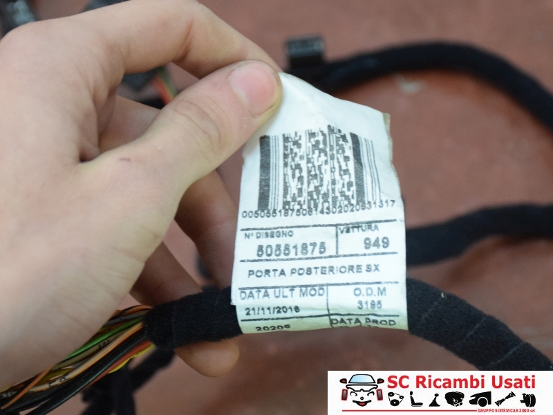 Cablaggio Porta Posteriore Sx Alfa Romeo Stelvio 50551875 - 28906