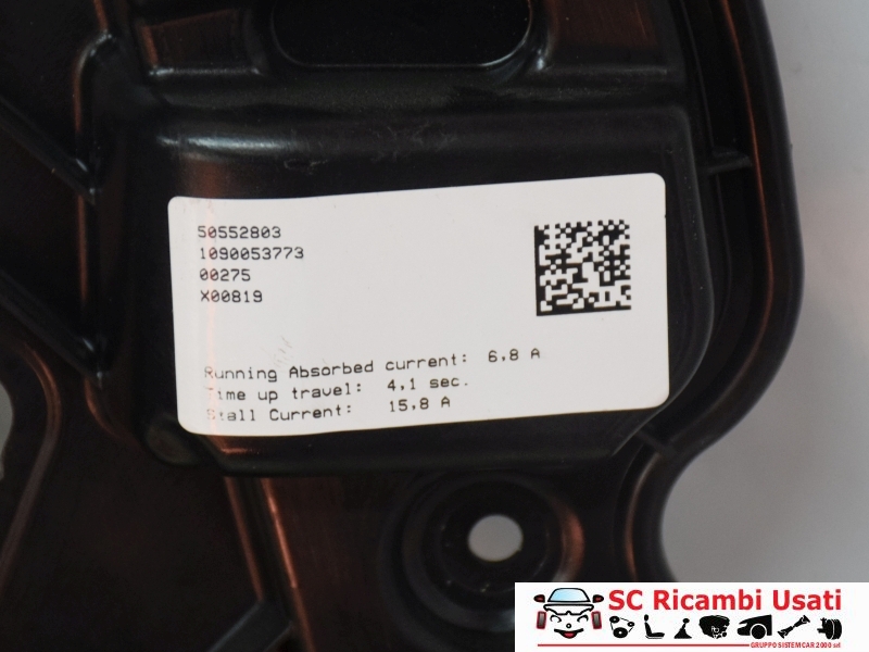 Alzavetro Anteriore Sinistro Alfa Romeo Stelvio 6000626597 - 28970