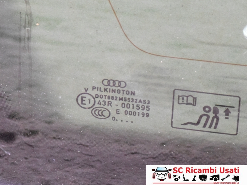 Vetro Fisso Posteriore Sinistro Audi A4 B8  - 28356