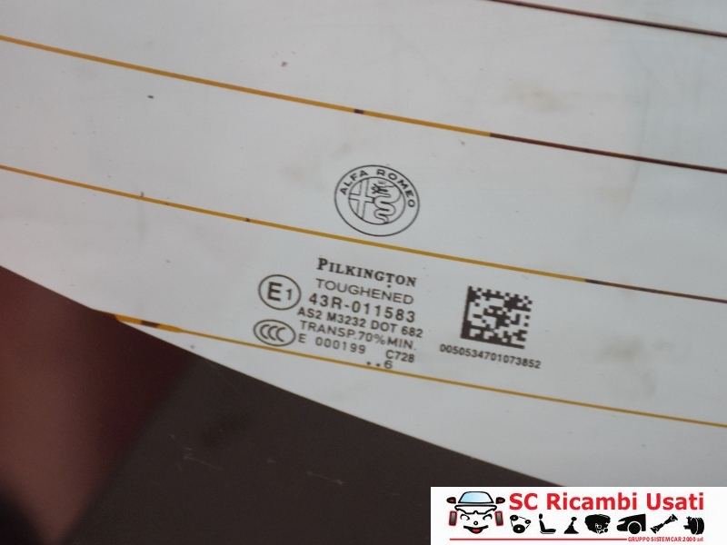 Lunotto Alfa Romeo Giulia 50534701 - 28696 Lunotto Alfa Romeo Giulia 50534701 - 28696