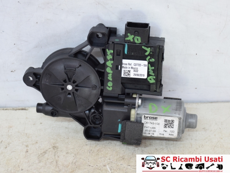 Alzavetro Anteriore Destro Jeep Compass 0130822875 - 29064 Alzavetro Anteriore Destro Jeep Compass 0130822875 - 29064