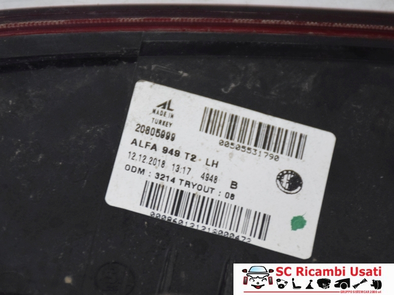 Fanale Posteriore Sinistro Alfa Romeo Stelvio 50553179 - 29142