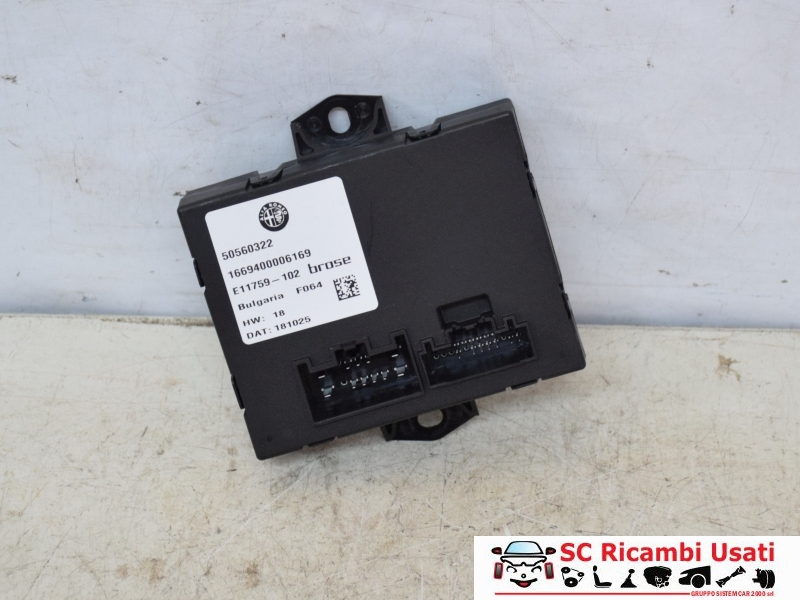 Centralina Portellone Alfa Romeo Stelvio 50560322 - 29168 Centralina Portellone Alfa Romeo Stelvio 50560322 - 29168