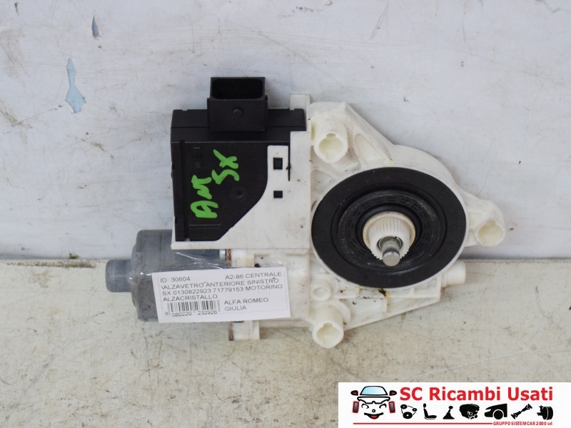 Alzavetro Anteriore Sinistro Alfa Romeo Giulia 71779153 - 30604 Alzavetro Anteriore Sinistro Alfa Romeo Giulia 71779153 - 30604