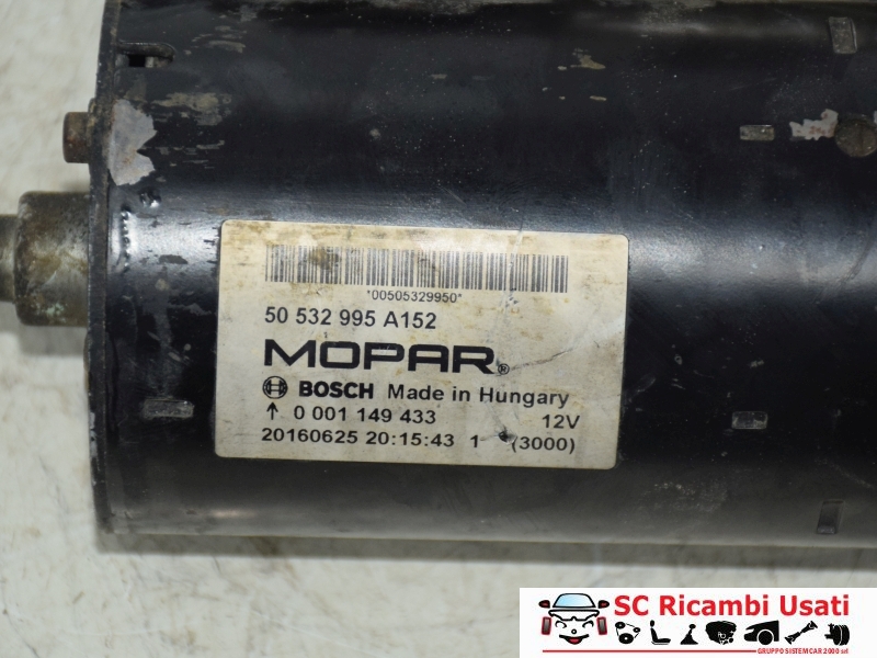 Motorino Di Avviamento Alfa Romeo Giulia 2.2 Jtdm 50532995 - 30687 Motorino Di Avviamento Alfa Romeo Giulia 2.2 Jtdm 50532995 - 30687