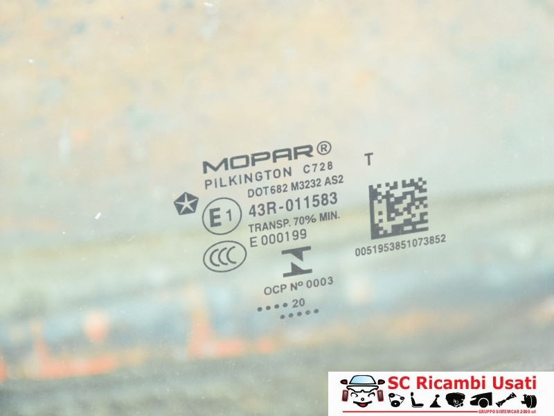 VETRO SCENDENTE POSTERIORE SINISTRO JEEP Renegade Serie (18>)