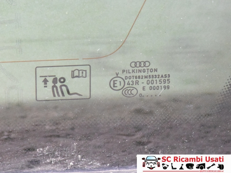 VETRO FISSO POSTERIORE DX AUDI A4 Serie B8 (8K2) (07>16)