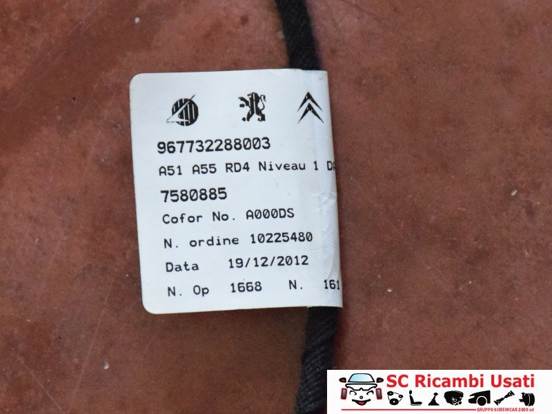 Cablaggio Cruscotto Citroen C3 2013 9801456980 - 27907 Cablaggio Cruscotto Citroen C3 2013 9801456980 - 27907