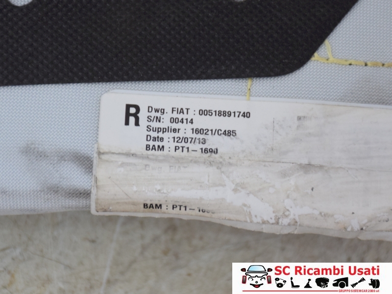 Airbag Sedile Destro 500l 51889174 - 31071 Airbag Sedile Destro 500l 51889174 - 31071