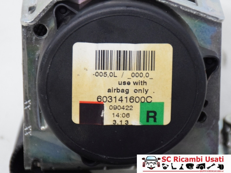 CINTURA DI SICUREZZA ANTERIORE DESTRA MINI Cooper 2° Serie 603141500C (06>13)