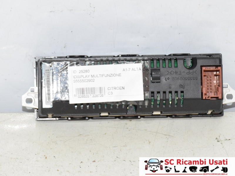 DISPLAY CITROEN C3 2° Serie 5555502902 (05>10)
