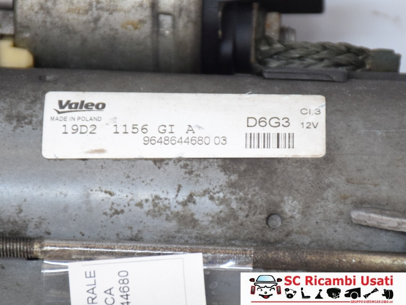 9648644680 MOTORINO AVVIAMENTO CITROEN C3 2° Serie Benzina