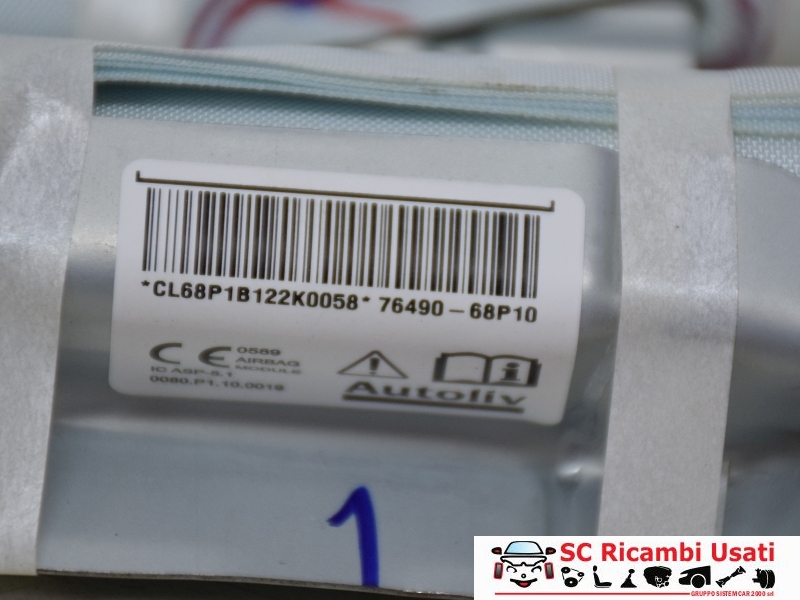 Airbag Tendina Laterale Sinistra Suzuki Baleno 7649068P10 - 31407